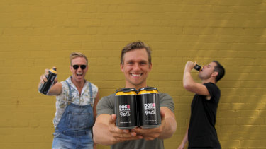 East 9th Brewing founders Josh Lefers, Stephen Wools and Benjamin Cairns.