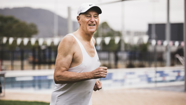 Paul Maggs, 75, runs four times a week, swims and goes to the gym to keep fit. 