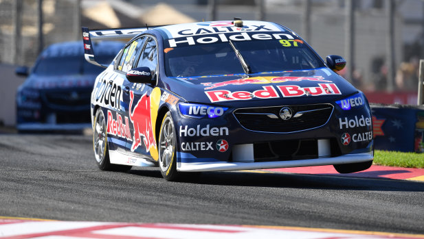 Lined up: Shane van Gisbergen blitzed the field to take pole position ahead of Race one.