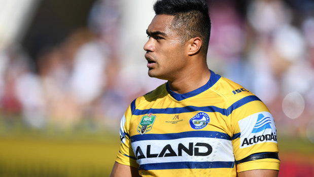 Support: Parramatta's Kirisome Auva'a pleaded guilty to domestic violence charges in 2014.