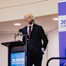 Treasurer David Janetzki has been selling his first state budget to the business community since he handed it down last week.