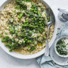 Neil Perry’s asparagus and pea risotto