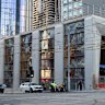 The new State Library Station on Swanston Street (pictured) and Town Hall Station are not yet compelted. 