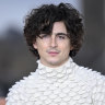 Timothée Chalamet at the London premiere of “Dune: Part Two” in February is the face of Bleu De Chanel, which has released a luxury hair mist for men.
