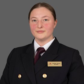 A perfectionist … Qwuisen Hartog,  Captain of the Viking Hild.