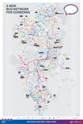 The proposed new bus network.