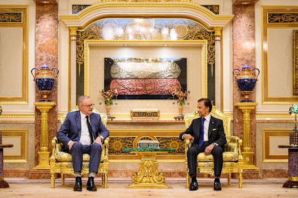 Prime Minister Anthony Albanese is in Brunei with His Majesty Sultan Haji Hassanal Bolkiah. 