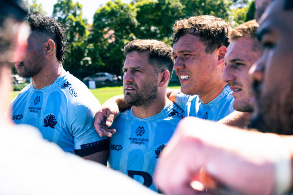 Waratahs hooker David Porecki at training ahead of his return.