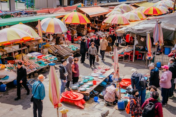 Jagalchi fish market.