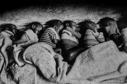Children in a refugee camp in Zaire (now the Democratic Republic of the Congo) in 1994 at the time of the Rwandan genocide.