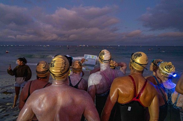 Competitors can complete the swim as a solo entrant or in groups of up to 10 people this year.