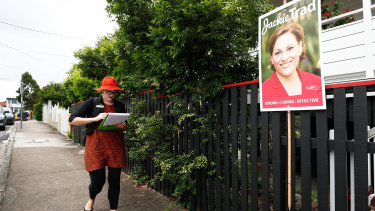 Amy MacMahon has Jackie Trad's electorate in her sights, but may struggle to pick up the required LNP preferences.