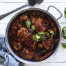 Neil Perry’s classic red braised chicken with dried chestnuts