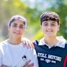 Atefeh Ramezanisadeh (left) and Fatemeh Pasandideh, former members of the Iranian
Women’s Football Team, photographed in Brisbane, April 2026.