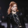 Fade to black. A model in the Chanel autumn/winter 2023 ready-to-wear show in Paris.