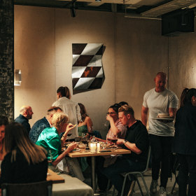 The interiors are inspired by London’s East End.