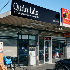 Outside the Springvale eatery.