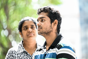 Mayerakethan Sabarathnam, 17, with his mother Keetha Indirakumar.
