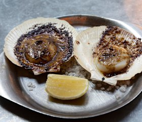 Shark Bay scallops roasted in kelp butter at Supernormal.