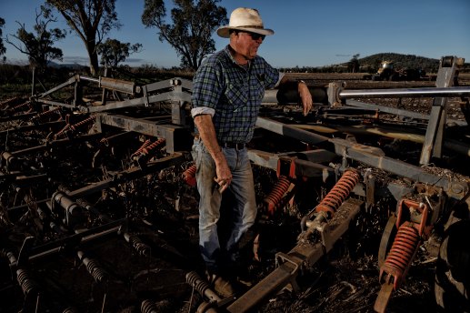 McCalman’s property near Gunnedah, south of Narrabri, is covered by a recently renewed Santos coal seam gas exploration licence.