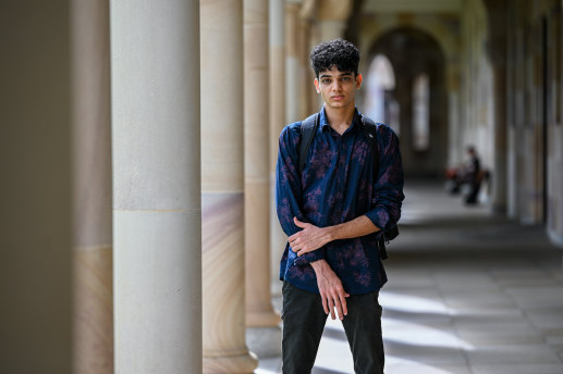 Amir, now 18, is studying at the University of Queensland.