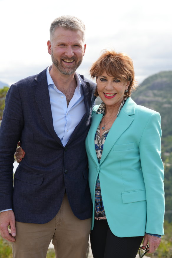 Lette with her third cousin, Bård Wæhle.