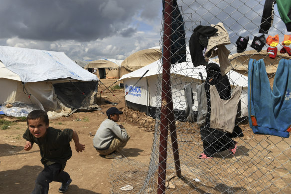 Foreign IS wives and children in the overcrowded al-Hawl camp.