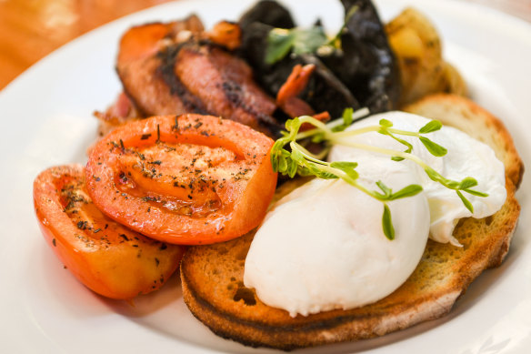 The 'Glutton' breakfast at Seddon Deadly Sins cafe in Melbourne.