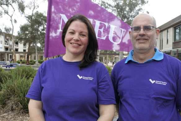 Casual academic Sarah Ambrose and assistant professor James Neill say workloads across the University of Canberra are unsustainable and academics are suffering.