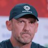 Tony Popovic at a press conference ahead of their first match tomorrow.