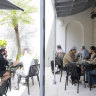 A.P Bread & Wine’s front courtyard.
