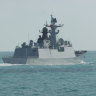 A Chinese army-navy Jiangkai-class frigate Hengyang was spotted 150 nautical miles off the coast of Sydney.