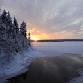 The sun rises only briefly during winter in northern Finland.