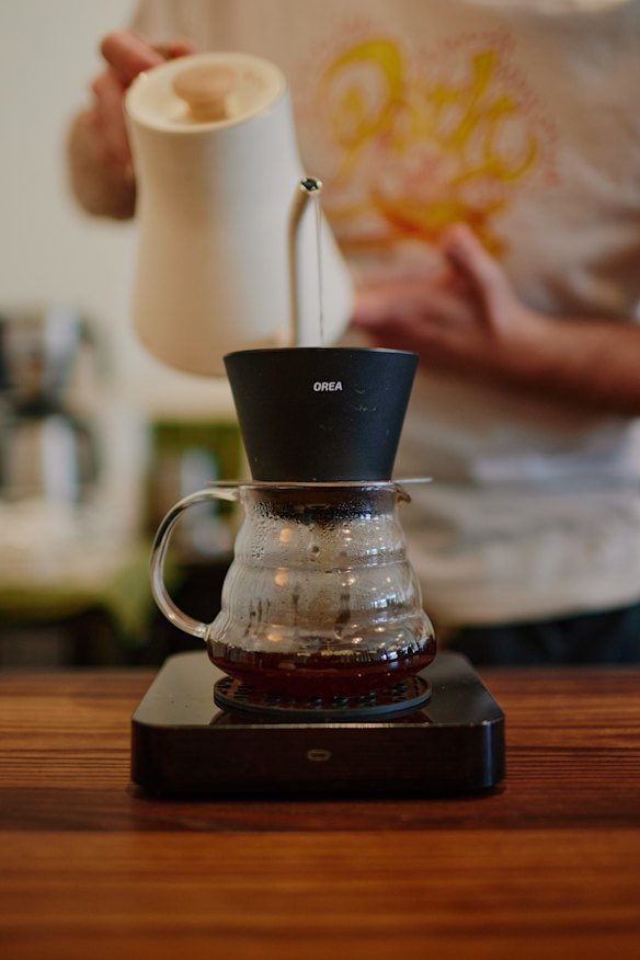 Coffee is roasted locally by Firebean.