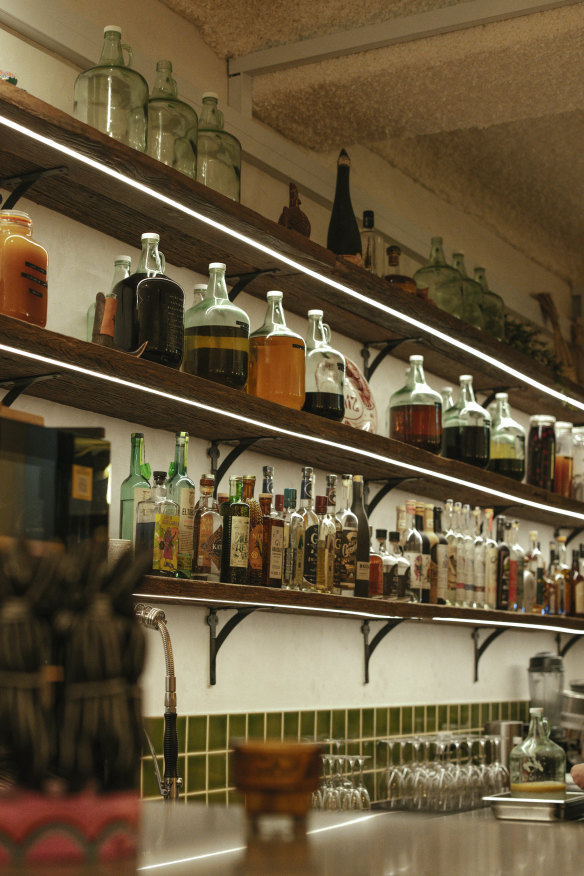 The bar at Maiz.