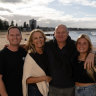 Jenny Connah and her husband Dave with children Penny and Tim at Collaroy Beach on Sydney’s Northern Beaches where they have owned a house for 25 years.