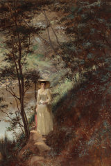 The Letter, Frederick McCubbin, c. 1884, oil on canvas, 69.1 x 51.0 cm. Art Gallery of Ballarat Collection, purchased,1946. Conserved with a donation from Maria Ridsdale under the Adopt an Artwork program, 2019