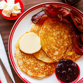 Classic diner pancakes.