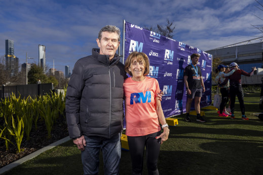 Terry and Joan O’Halloran, who founded Run Melbourne in 2008.