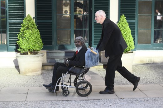 Rolf de Heer and David Gulpilil attend the premiere of <i>My Name Is Gulpilil</i> at this year’s Adelaide Film Festival.