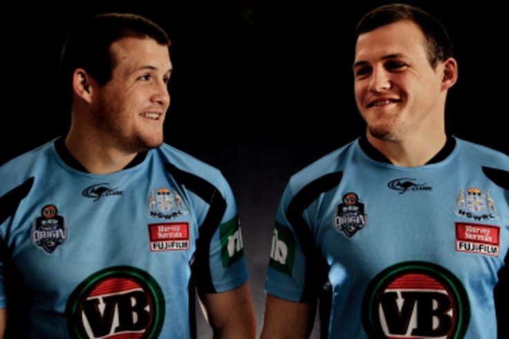 Blues brothers: Josh and Brett were a winning combination for NSW.
