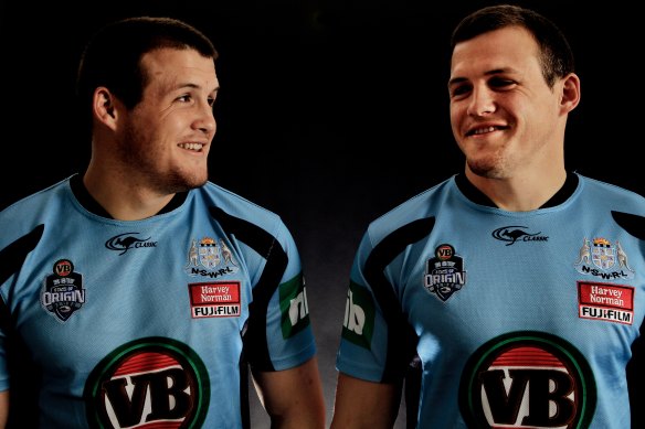 Blues brothers: Josh and Brett were a winning combination for NSW.