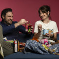 Good Food’s Callan Boys and Bianca Hrovat taste test crossover snack foods.