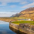 At Laggan Locks, at the head of Loch Lochy, the Caledonian Canal performs its greatest trick.