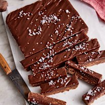 Tim Tam fudgy slice from Arnott’s The Cookbook. 