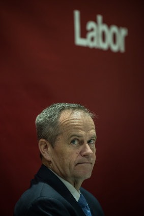 Opposition Leader Bill Shorten speaks at a community forum in the Sydney suburb of Riverwood.