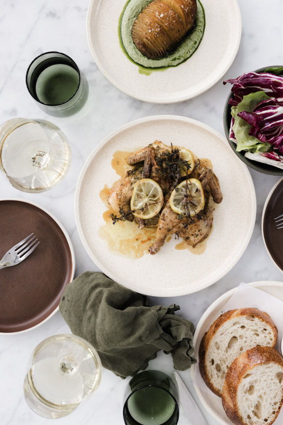 Dishes from the Beltana menu. 