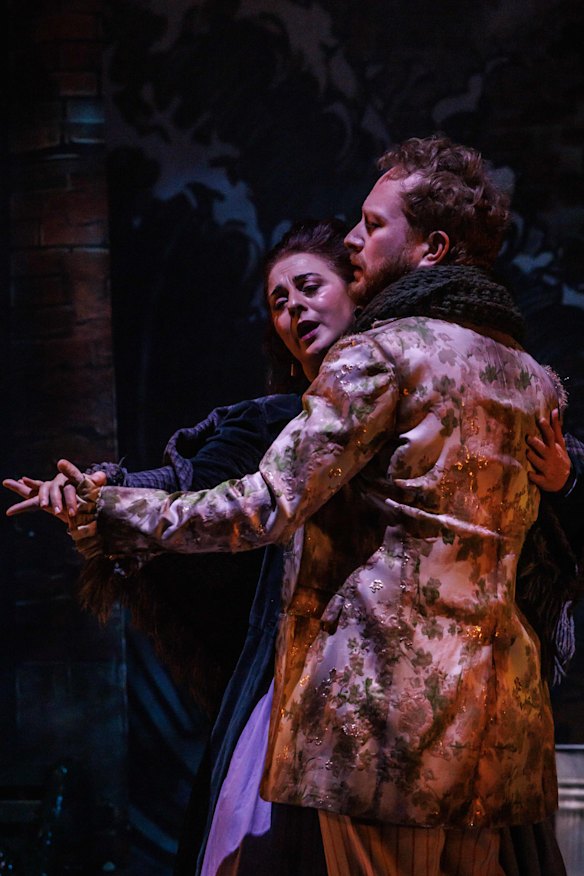 Elena Xanthoudakis as Mimi with Boyd Owen as Rodolfo