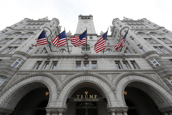 The Trump International Hotel, just blocks from the White House, was financed with a loan from Deutsche Bank.