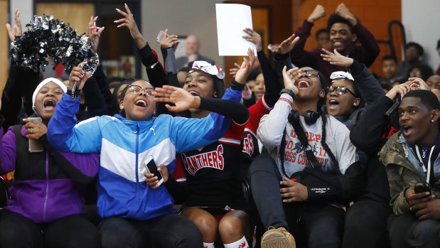 The students of University Prep Academy High School in Detroit are told they are all going to a screening of <i>Black Panther</i>.